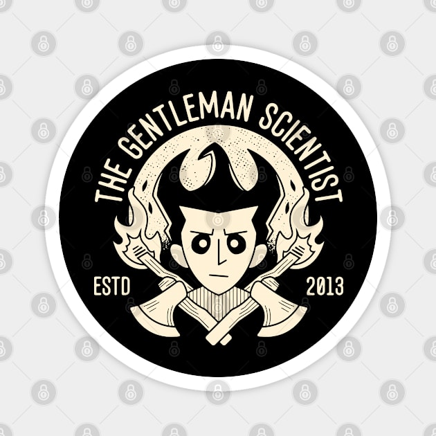 The Gentleman Scientist Emblem Magnet by Lagelantee